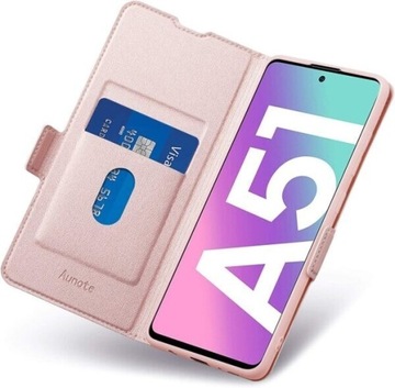 Etui/ case Samsung Galaxy A51 różowe złoto 