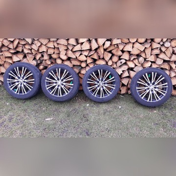 4x koła, felga opona MSW 7x16" ET 35, VW Polo Golf