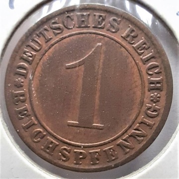 1 reichsfennig 1930 A  REP. WEIMARSKA