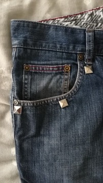 Spodnie Billabong dżinsy z ćwiekami r. M 32 ćwieki