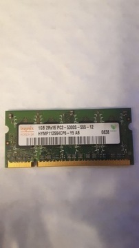 Pamięć RAM DDR2 1Gb 667Mhz laptopowa hynix 5300s