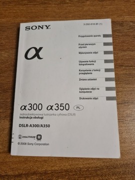 Instrukcja obsługi SONY A300 / A350 - POLECAM