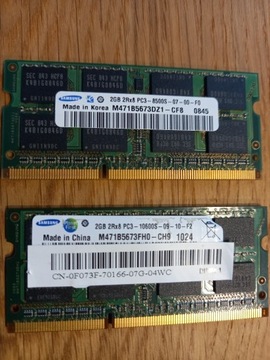 Pamięć DDR3 Samsung 2GB - 2 szt.