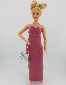 Sukienka ubranko dla Barbie CURVY zestaw 8el.
