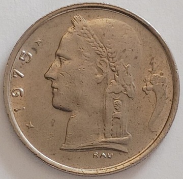 1 frank 1975 r. Belgia