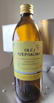 Olej rzepakowy na zimno Swojska Olejarnia 1000ml