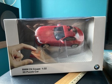 Puzzle 3D BMW Z4 Coupé 1:32 czerwony model