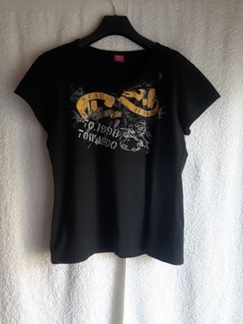  T-shirt z nadrukiem, bawełna, Towardo, r. M/L