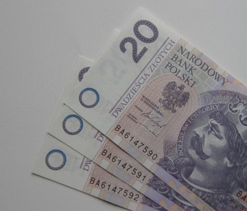 20 złotych 2016 UNC seria BA zestaw 3 szt. !!! 