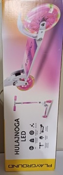 Hulajnoga Playground LED scooter nowa Różowa 