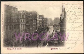 WROCŁAW Breslau Rynek Ring - Becherseite 1902
