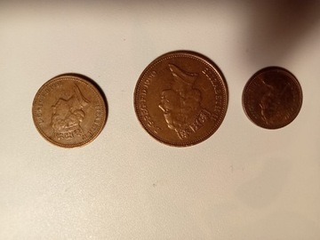 Zestaw monet pens Wielka Brytania 
