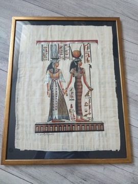 Papirus oprawiony w ramkę 
