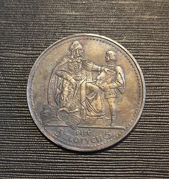 5 złotych 1925 konstytucja Polska wykopki monet