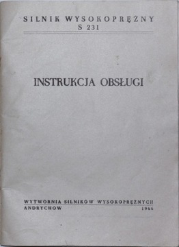 Instrukcja obsługi katalog silnik S 231 66.r PDF