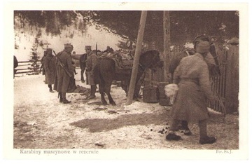 LEGIONY POLSKIE-Karabiny maszynowe w rezerwie1915 