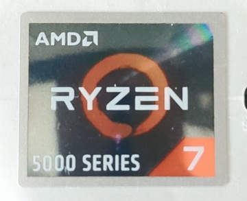 Naklejka AMD Ryzen 7 5000 Series NOWA!
