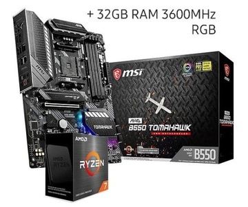 Zestaw modernizacji komputera Ryzen 7 32GB RAM RGB
