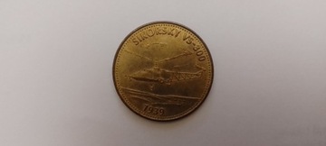 Żeton (token) SHELL - Sikorsky  -  1939