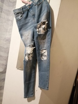 Spodnie jeansy rurki 