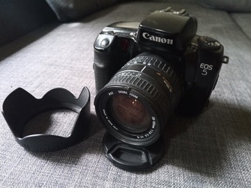 Canon EOS 5 + obiektyw 28-105 + torba + gratisy