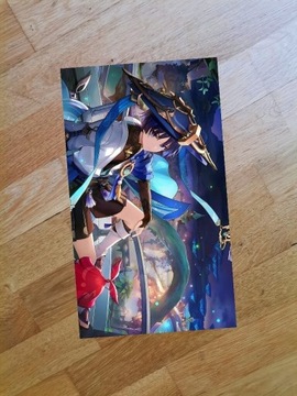 Plakat 21x29cm Genshin Impact anime manga unikat
