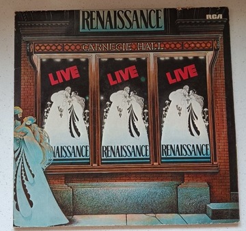 RENAISSANCE. LIVE AT CARNEGIE HALL.1976. WINYL.