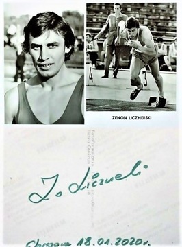ZENON LICZNERSKI - oryginalny autograf