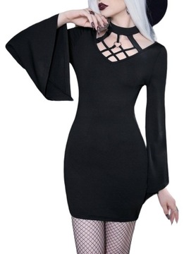 Sukienka goth witch killstar halloween restyle