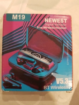 M19 Słuchawki Bluetooth bezprzewodowe douszne