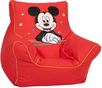 Fotel, pufa dla dziecka Myszka Mickey