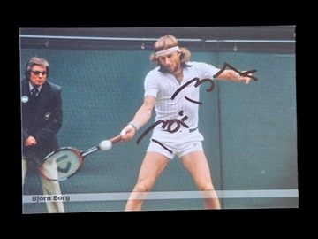 Bjorn BORG - fotografia AUTOGRAF tenis