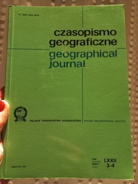 Czasopismo geograficzne LXXII 3-4