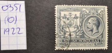 0351 British Honduras Anglia kolonie 1922 (O)