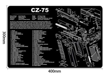 Pistolet CZ-75 podkładka mata do czyszczenia broni