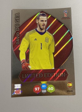 DAVID DE GEA LIMITED EDITION PANINI WORLD CUP 2018