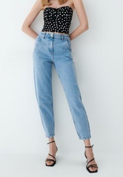 Jeansy slouchy luźne dżinsy spodnie damskie Mohito