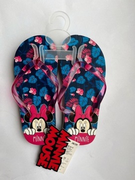 Disney Minnie Mouse japonki, klapki różowe 28 - 29