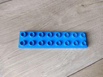 LEGO Duplo niebieski długi płaski klocek