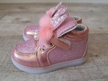 Buty botki Świecące LED Kroliczki - rozm 26