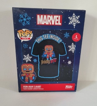 T-shirt Funko Pop!Tees Marvel:Gingerbread Iron Man