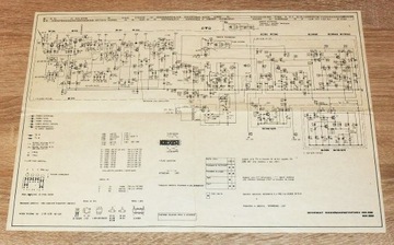 Schemat radiomagnetofonu UNITRA MK 2500 2000 oryg.