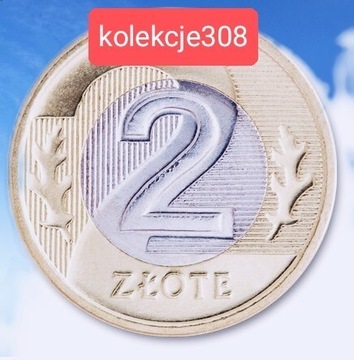 2 złote 2022 mennicze z woreczka