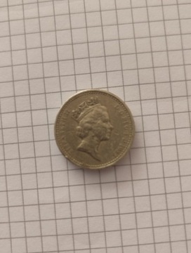  One pound Elizabeth II 1985 r.