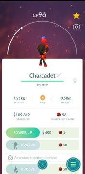 Pokemon go Charcadet Trade Wymiana