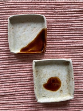 Rękodzieło - ceramika - talerzyki "little square"