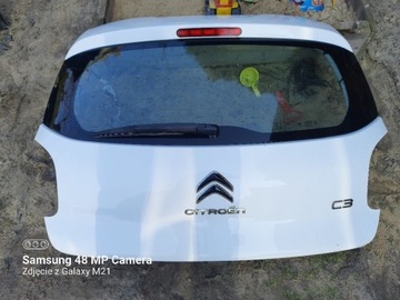 Citroën c3 klapa bagaznika III zderzak klapa