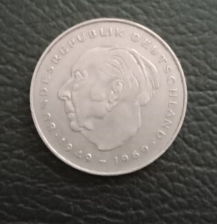 Moneta 2 marki 1980 RFN