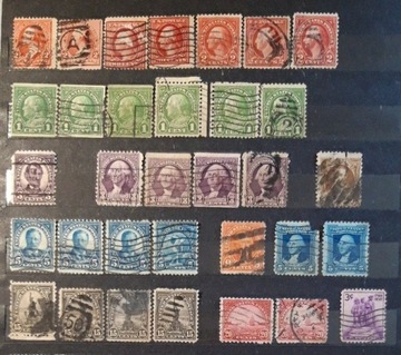 Znaczki pocztowe USA, kasowane. 