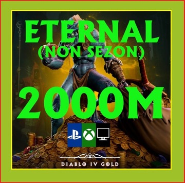 D4 Gold Diablo 4 ETERNAL 2000M Złota PC XBOX PS45